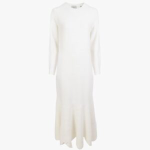Jolamay flippy midi sweater dress in ivory