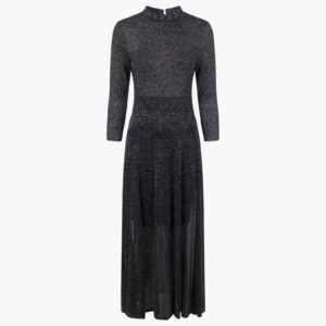 Kannie metallic knitted dress in black