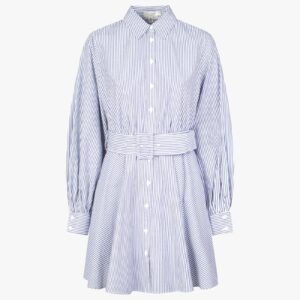 Ibarra cotton shirt mini dress in navy
