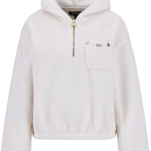 Lola hooded fleece in off white
