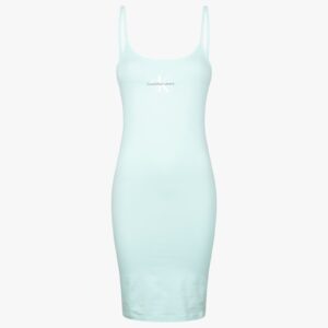 Monologo strappy dress in blue tint