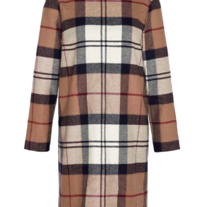 Nancy dress in hessian tartan